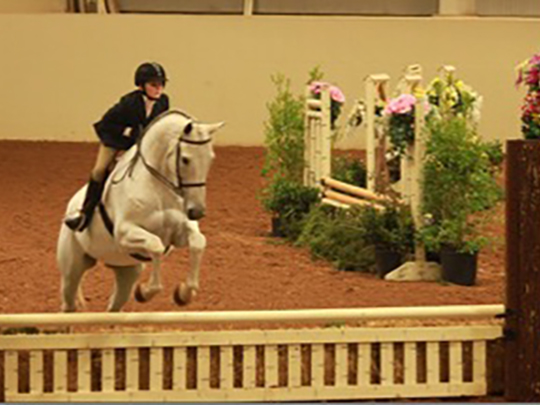Pippi jumping Sponsor Our Horses